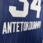 2024/25 Milwaukee Bucks All-Star Blue Giannis Antetokounmpo #34 Men’s Jersey