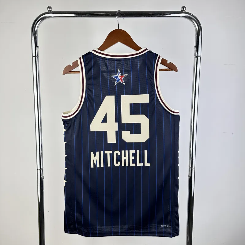2024/25 Cleveland Cavaliers Blue Donovan Mitchell #45 Men’s Jersey
