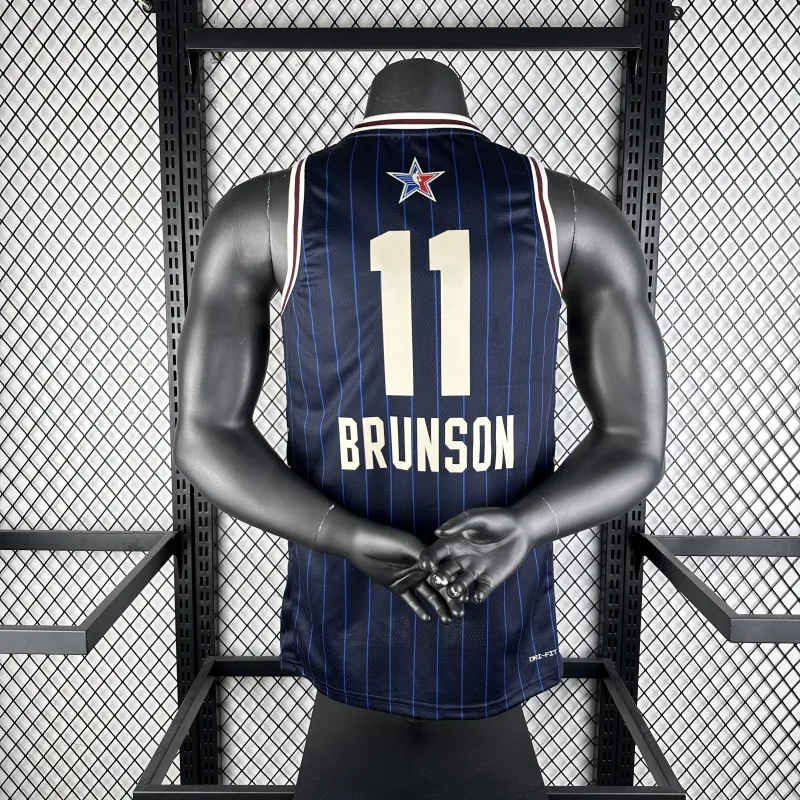 2024/25 New York Knicks Blue Jalen Brunson #11 Jersey | NBA Swingman Jersey