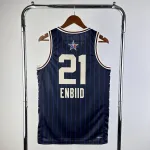 2024/25 Philadelphia 76ers All-Star Blue Joel Embiid #21 Men’s Jersey