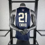 2024/25 Philadelphia 76ers All-Star Blue Joel Embiid #21 Men’s Jersey