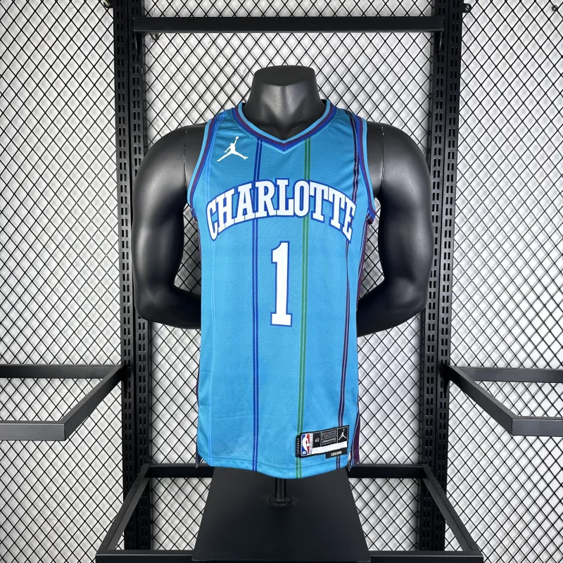 2024-25 Charlotte Hornets Classic LaMelo Ball #1 Men’s Jersey