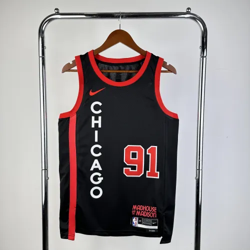2024/25 Chicago Bulls City Edition Dennis Rodman #91 Men's Jersey