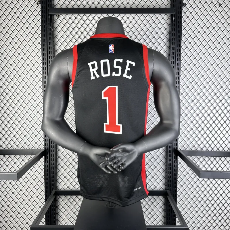 2024/25 Chicago Bulls City Edition Derrick Rose #1 Jersey Hommes