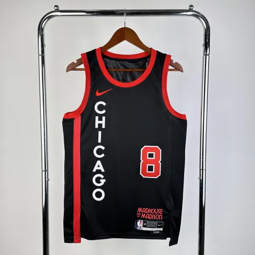 2024/25 Chicago Bulls City Edition Zach LaVine #8 Camisola para homem