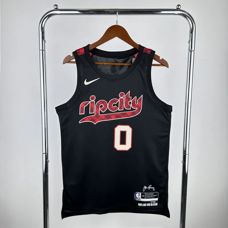 2024/25 Portland Trail Blazers City Edition Damian Lillard #0 Jersey | NBA Swingman Jersey