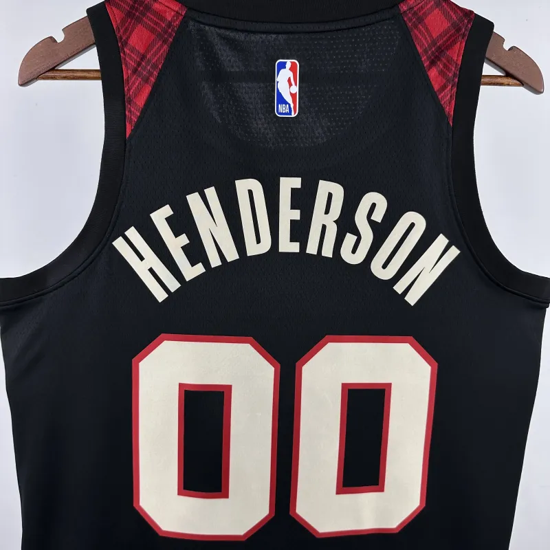 2024/25 Portland Trail Blazers City Edition Scoot Henderson #00 Jersey | NBA Swingman Jersey