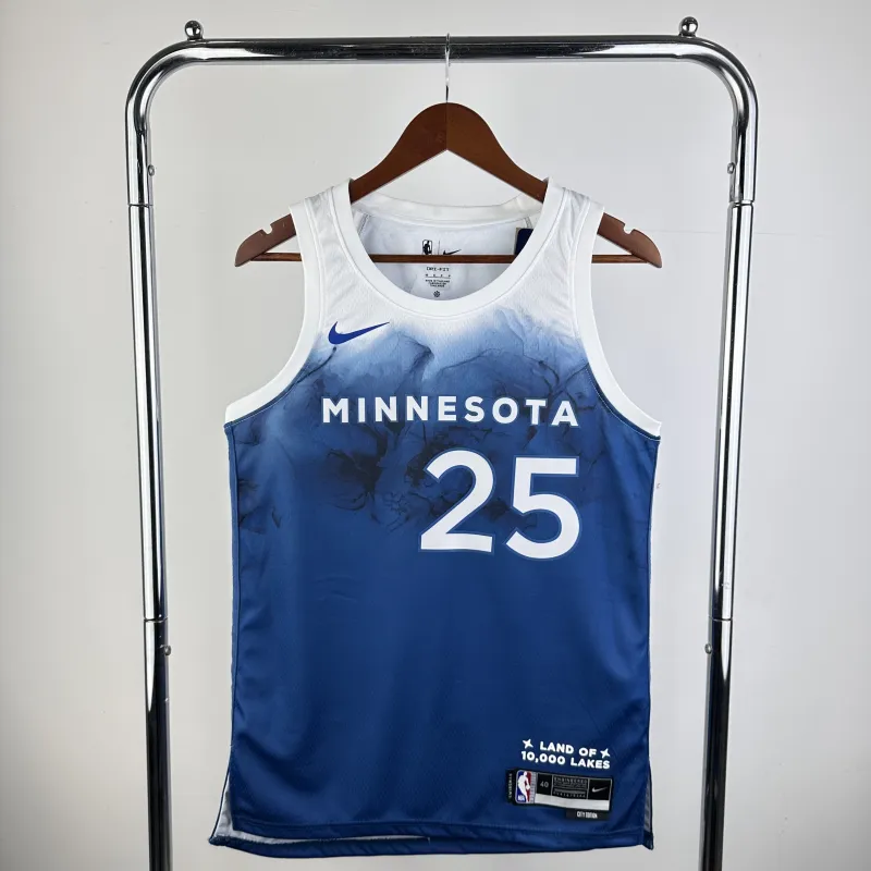 2024/25 Minnesota Timberwolves City Edition Derrick Rose #25 Men’s Jersey