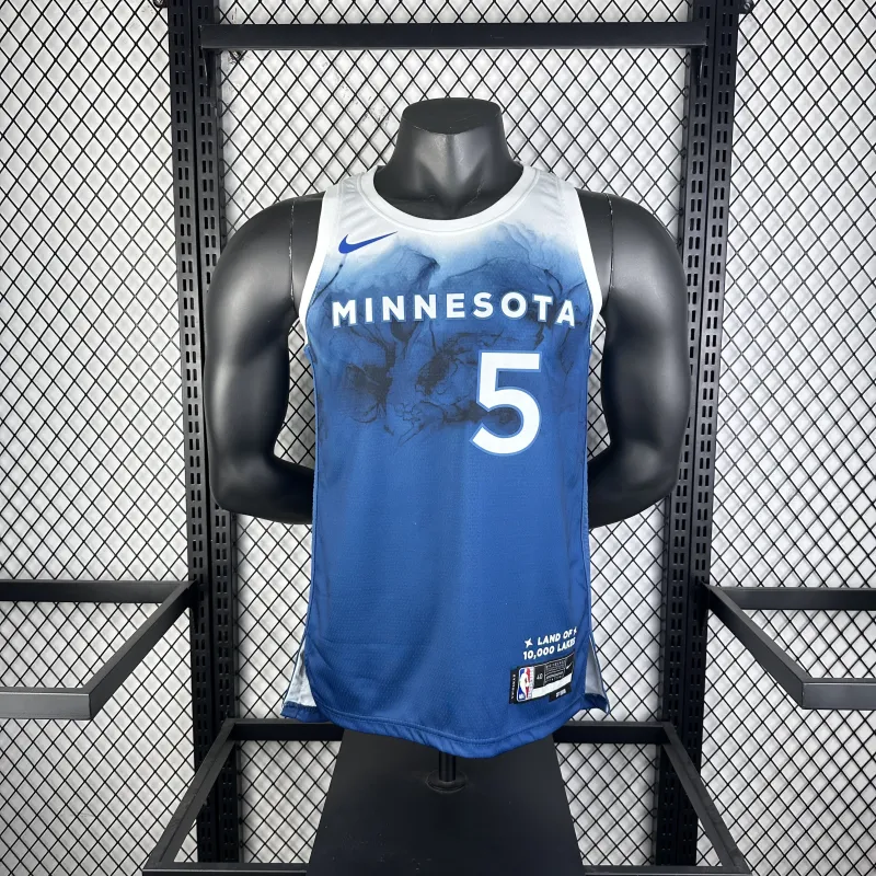 2024/25 Minnesota Timberwolves City Edition Anthony Edwards #5 Men’s Jersey