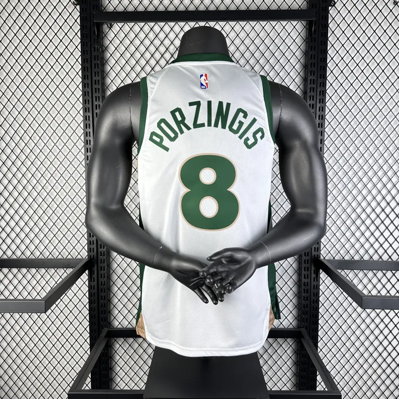 2024/25 Boston Celtics City Edition Kristaps Porzingis #8 Men's Jersey