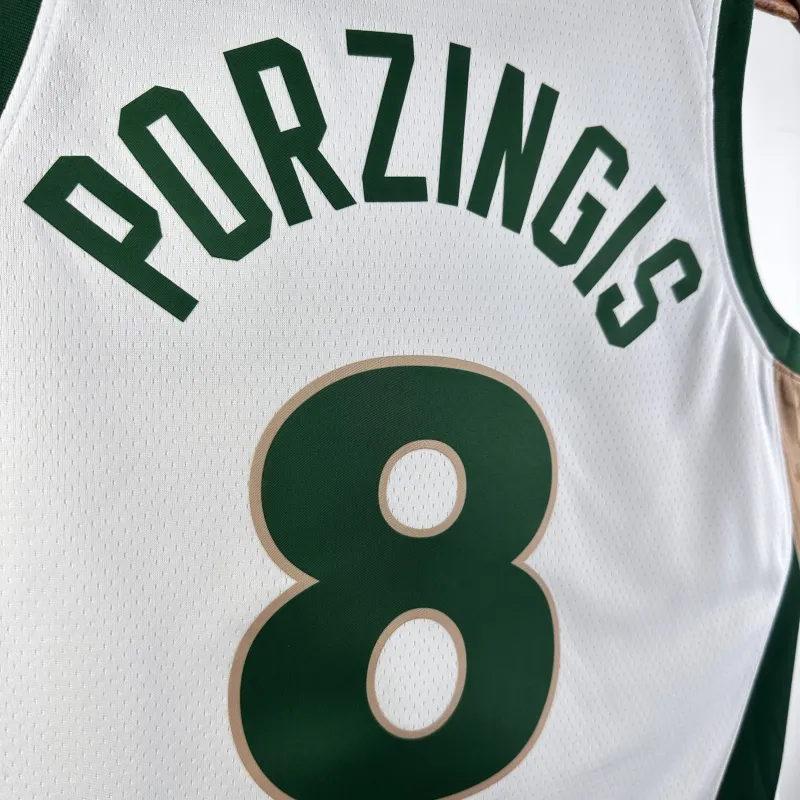 2024/25 Boston Celtics City Edition Kristaps Porzingis #8 Men's Jersey