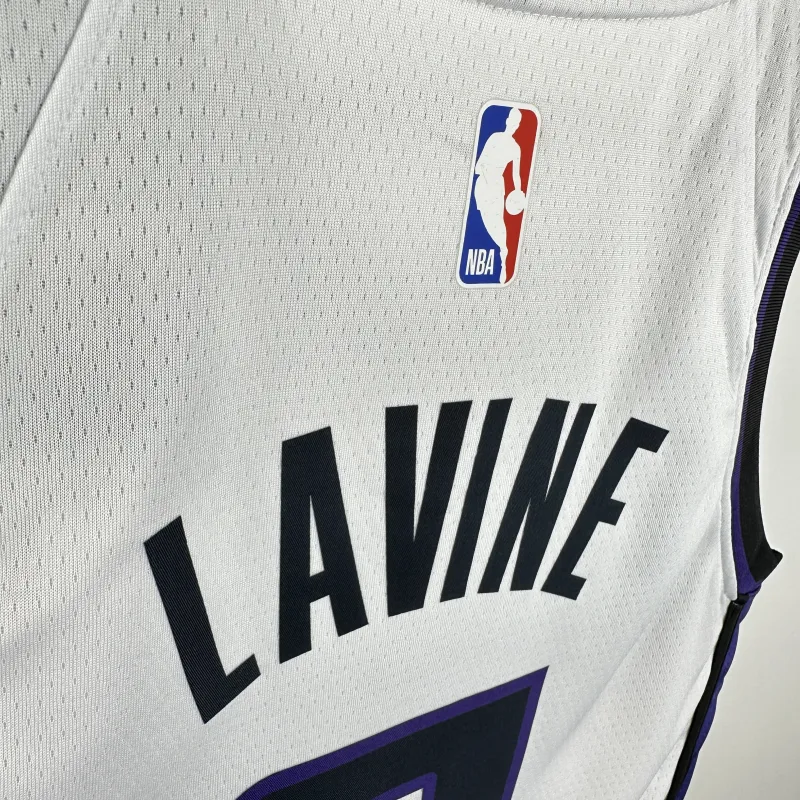 Maglia da casa bianca dei Sacramento Kings 2024-25 di Zach LaVine #8 da uomo