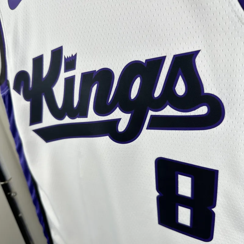 Maglia da casa bianca dei Sacramento Kings 2024-25 di Zach LaVine #8 da uomo
