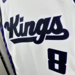 Maglia da casa bianca dei Sacramento Kings 2024-25 di Zach LaVine #8 da uomo