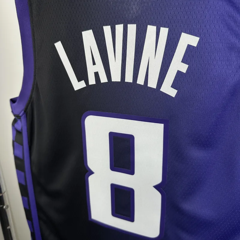 2024-25 Sacramento Kings Zach LaVine #8 Men’s Jersey