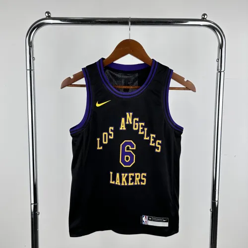 2024/25 Los Angeles Lakers Stadt Ausgabe LeBron James #6 Jugend Jersey