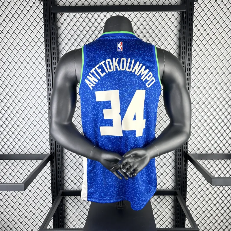 2024/25 Milwaukee Bucks City Edition Giannis Antetokounmpo #34 Men’s Jersey