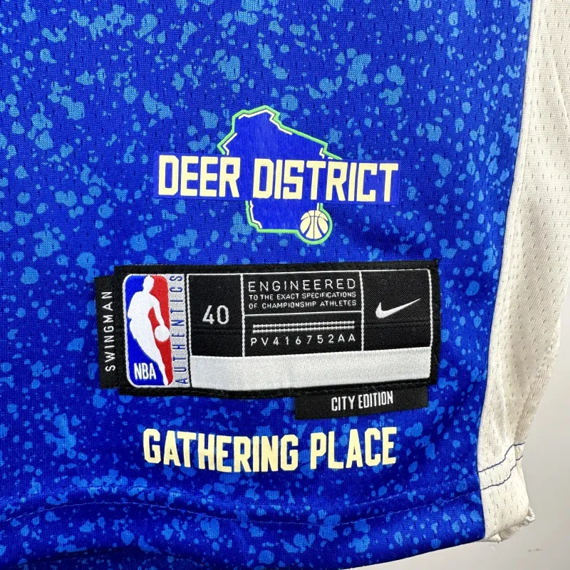2024/25 Milwaukee Bucks City Edition Giannis Antetokounmpo #34 Men’s Jersey