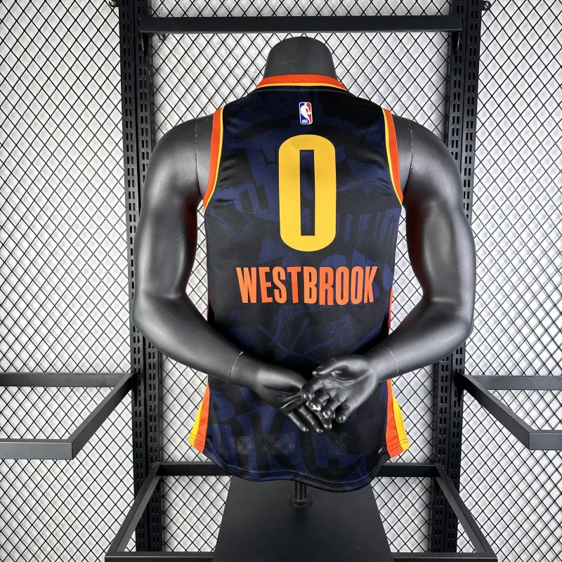 2024-25 Oklahoma City Thunder City Edition Russell Westbrook #0 Men’s Jersey