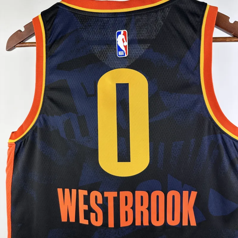 2024-25 Oklahoma City Thunder City Edition Russell Westbrook #0 Men’s Jersey