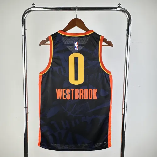 2024-25 Oklahoma City Thunder City Edition Russell Westbrook #0 Camisola para homem
