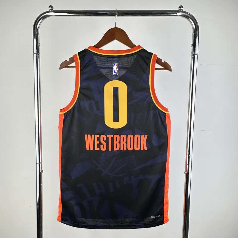 2024-25 Oklahoma City Thunder City Edition Russell Westbrook #0 Men’s Jersey