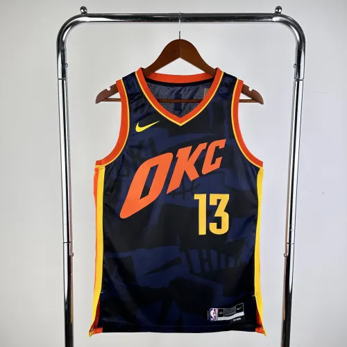 Camiseta de hombre Oklahoma City Thunder City Edition Paul George #13 2024-25
