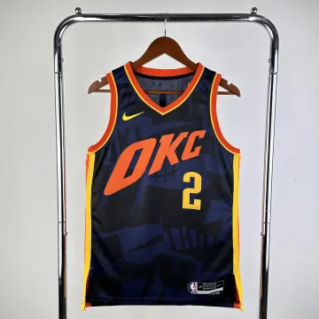 2024-25 Oklahoma City Thunder City Edition Shai Gilgeous-Alexander #2 Camisola para homem