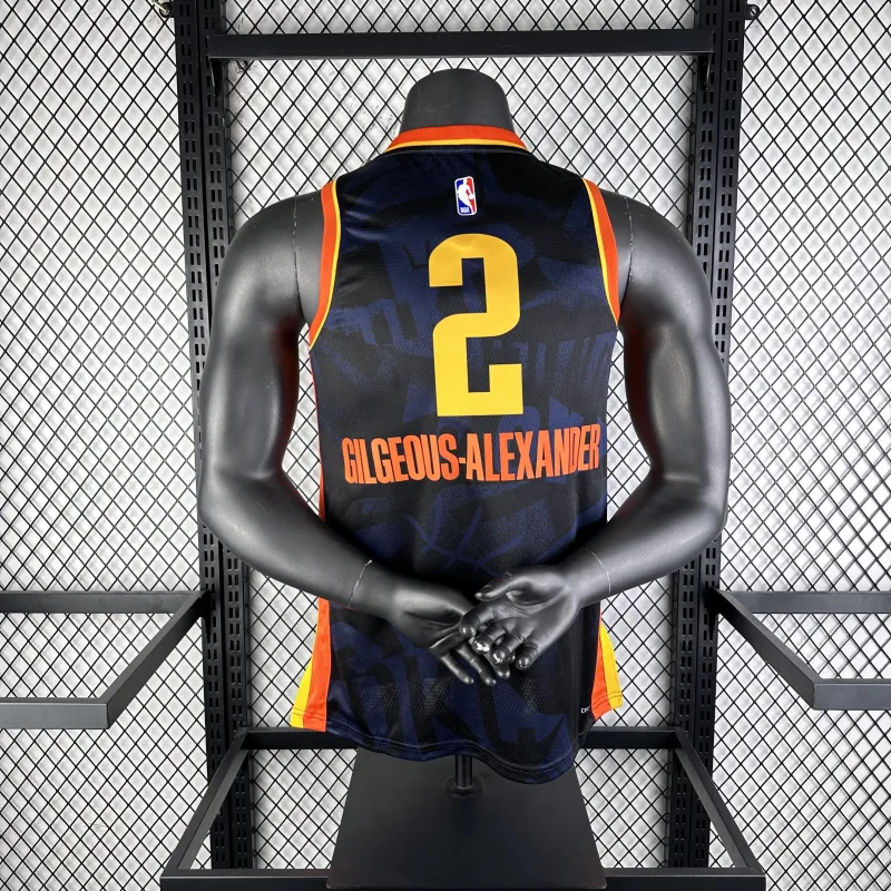 2024-25 Oklahoma City Thunder City Edition Shai Gilgeous-Alexander #2 Men’s Jersey