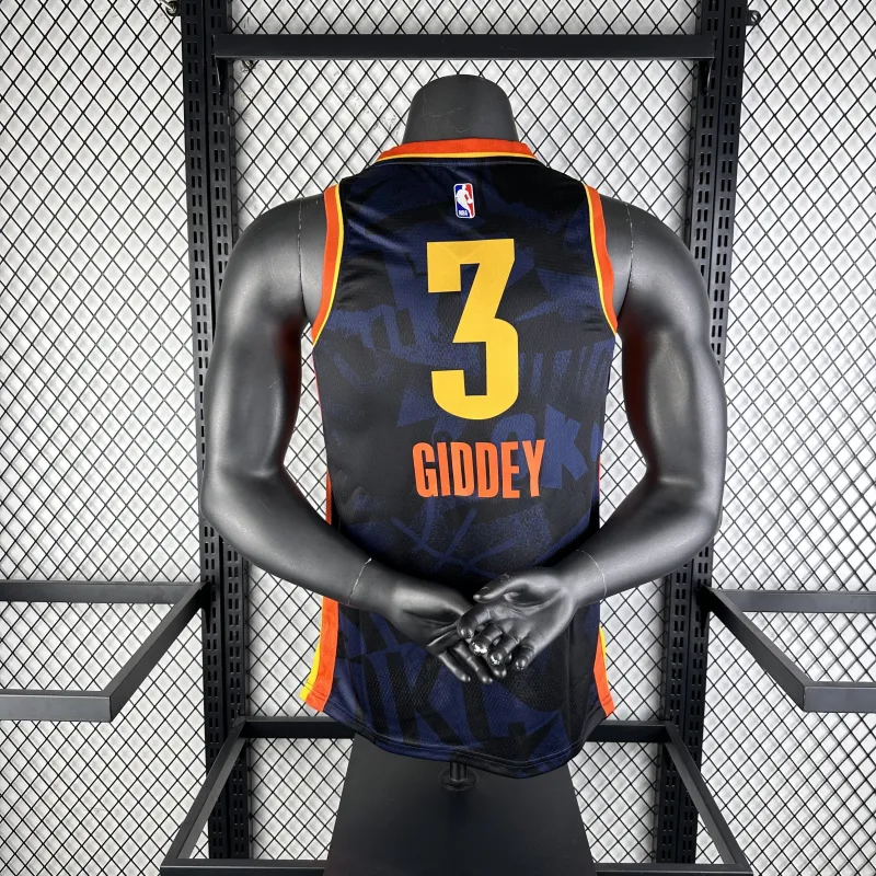 2024-25 Oklahoma City Thunder City Edition Josh Giddey #3 Men’s Jersey