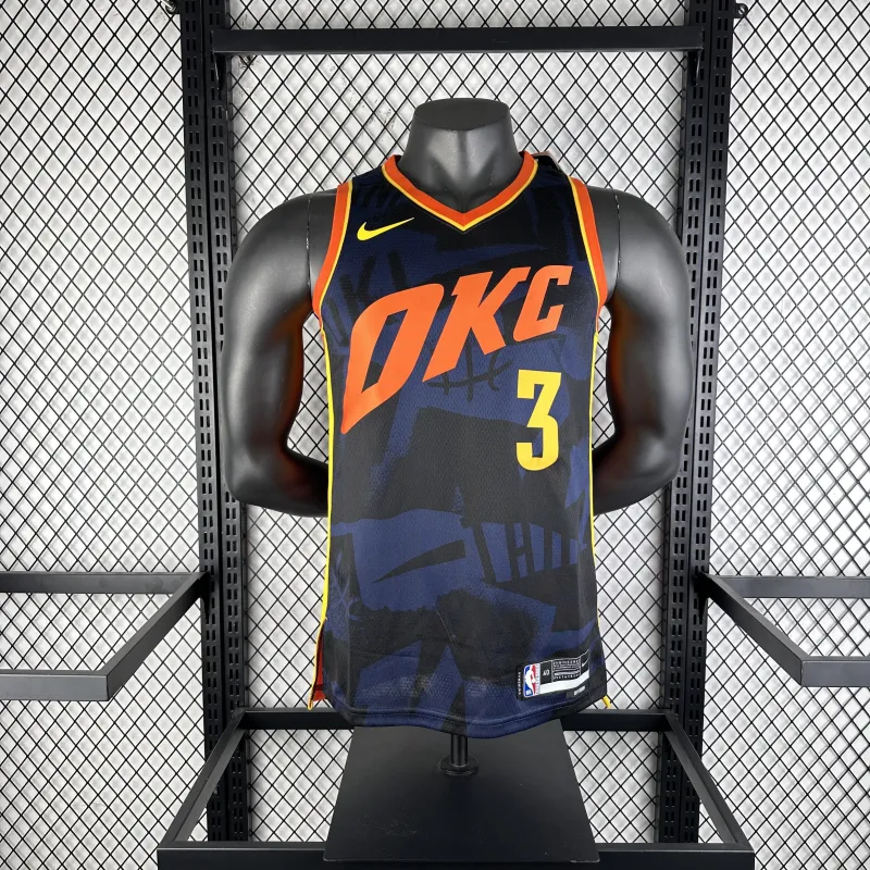 2024-25 Oklahoma City Thunder City Edition Josh Giddey #3 Men’s Jersey