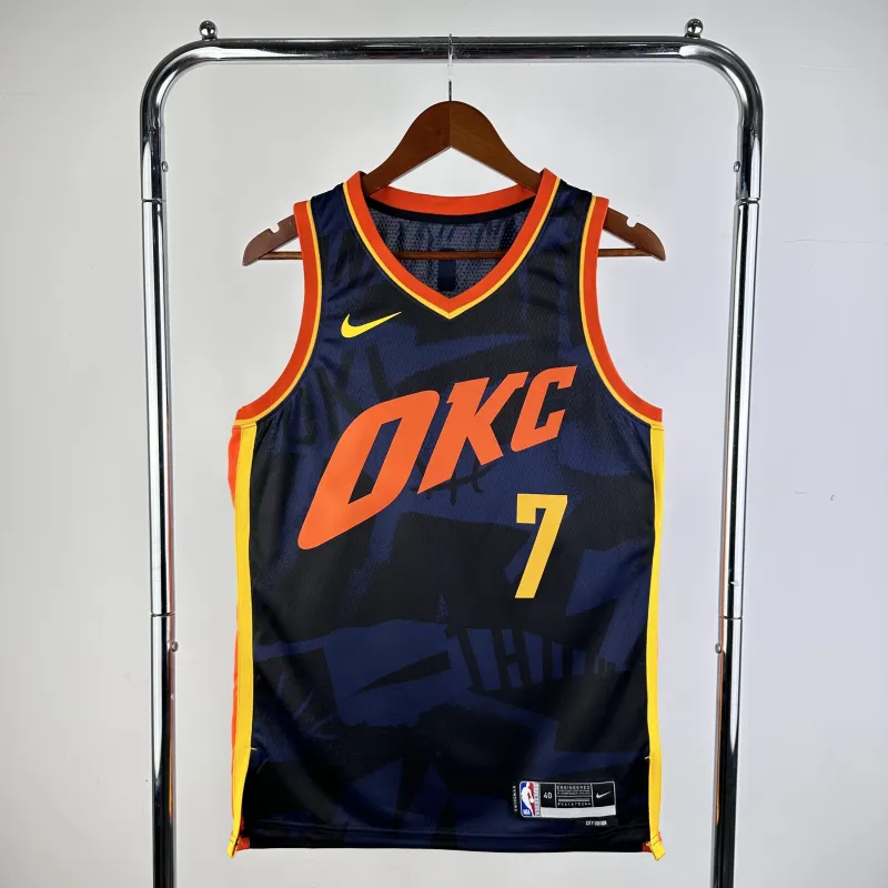 2024-25 Camiseta de hombre Oklahoma City Thunder City Edition Chet Holmgren #7