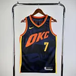 Camiseta 2024-25 Oklahoma City Thunder City Edition Chet Holmgren #7, Hombre 2024-25 Camiseta de hombre Oklahoma City Thunder City Edition Chet Holmgren #7