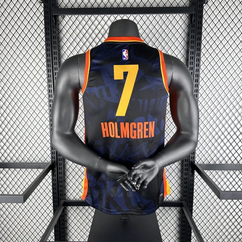 2024-25 Camiseta de hombre Oklahoma City Thunder City Edition Chet Holmgren #7