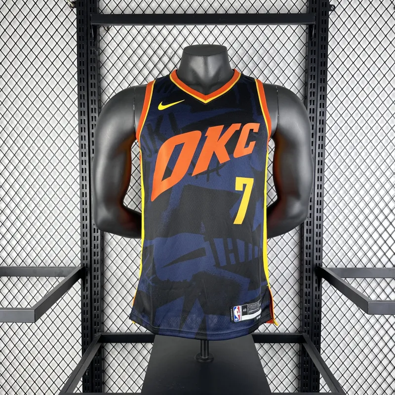 2024-25 Camiseta de hombre Oklahoma City Thunder City Edition Chet Holmgren #7