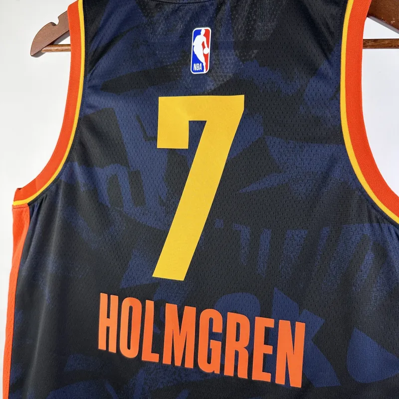 2024-25 Camiseta de hombre Oklahoma City Thunder City Edition Chet Holmgren #7