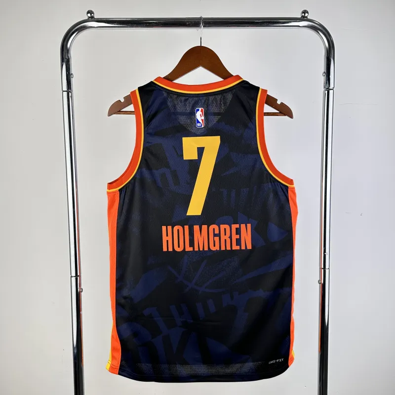 2024-25 Camiseta de hombre Oklahoma City Thunder City Edition Chet Holmgren #7