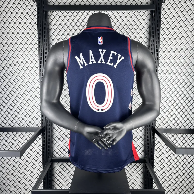 2024/25 Philadelphia 76ers City Edition Tyrese Maxey #0 Men’s Jersey