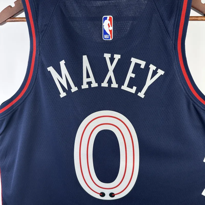 2024/25 Philadelphia 76ers City Edition Tyrese Maxey #0 Men’s Jersey