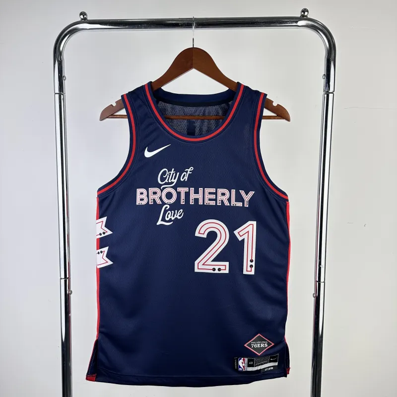 2024/25 Philadelphia 76ers City Edition Joel Embiid #21 Men’s Jersey