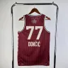 2024/25 Dallas Mavericks All-Star Rouge Luka Doncic #77 Maillot Hommes