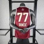 2024/25 Dallas Mavericks All-Star Red Luka Doncic #77 Men's Jersey