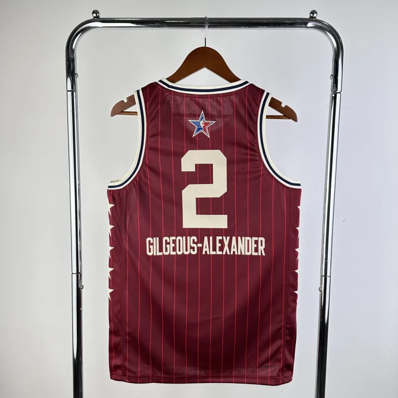 2024-25 Oklahoma City Thunder Shai Gilgeous-Alexander #2 Men’s Jersey