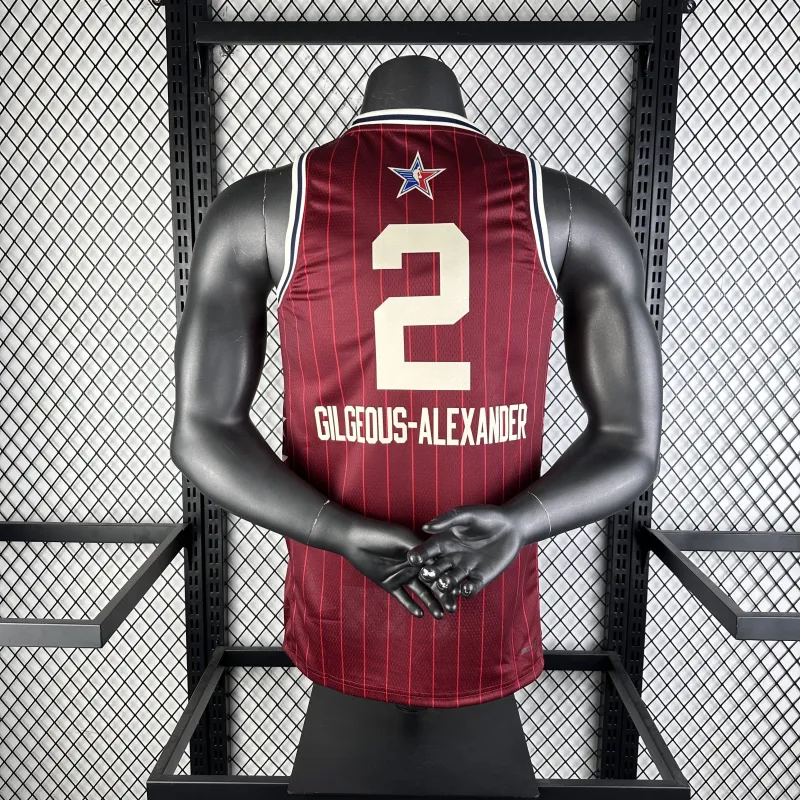 2024-25 Oklahoma City Thunder Shai Gilgeous-Alexander #2 Men’s Jersey