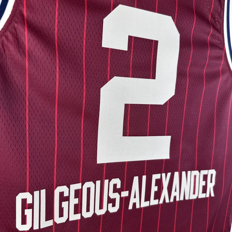 2024-25 Oklahoma City Thunder Shai Gilgeous-Alexander #2 Men’s Jersey