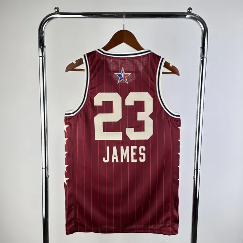 2024/25 Los Angeles Lakers All-Star LeBron James #23 Red Men's Jersey