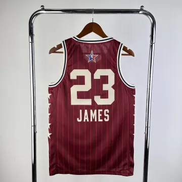 Camiseta 2024/25 Los Angeles Lakers All-Star LeBron James #23 Roja Hombre