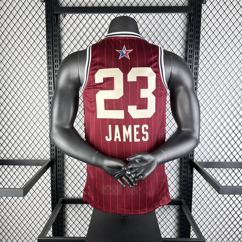 2024/25 Los Angeles Lakers All-Star LeBron James #23 Red Men’s Jersey