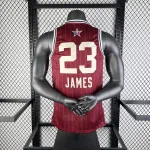 2024/25 Los Angeles Lakers All-Star LeBron James #23 Red Men’s Jersey