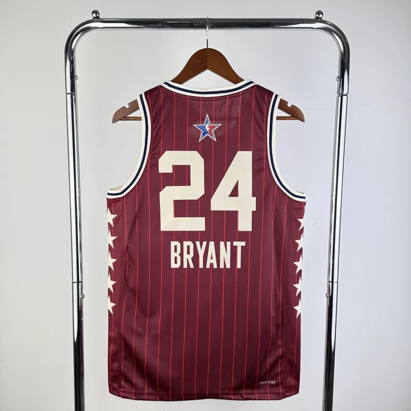 2024/25 Los Angeles Lakers All-Star Kobe Bryant #24 Red Men’s Jersey